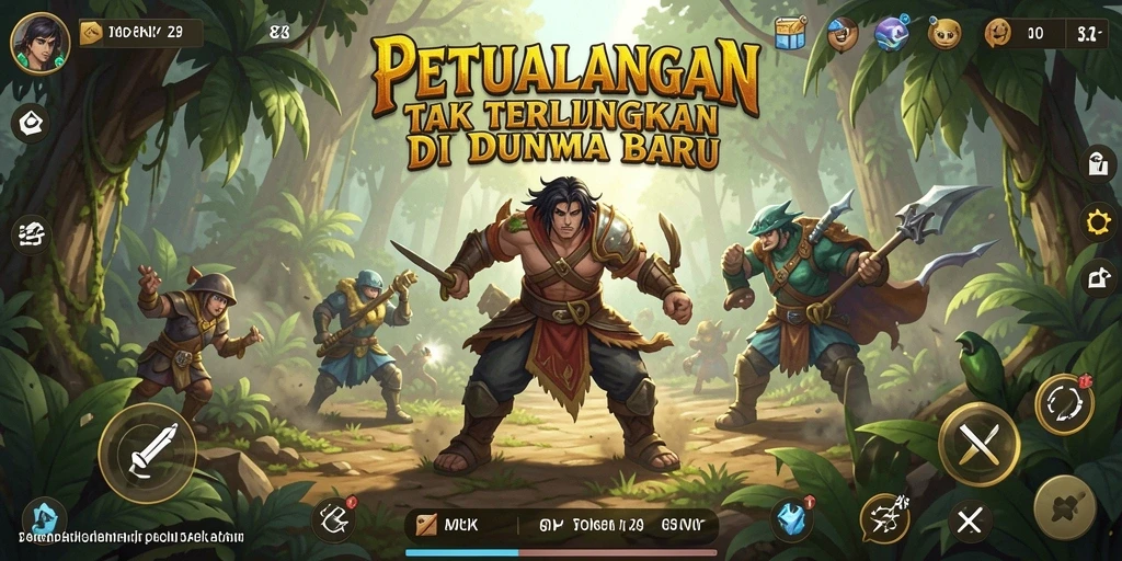 Screenshot gameplay petualangan seru di 8ZK dengan grafis memukau.