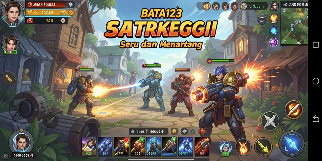 Screenshot utama BATA123 menampilkan aksi seru dalam permainan strategi.