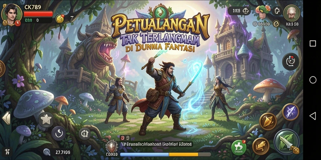 Screenshot CK789 menampilkan aksi seru dan grafis menawan dari gameplay Adventure.