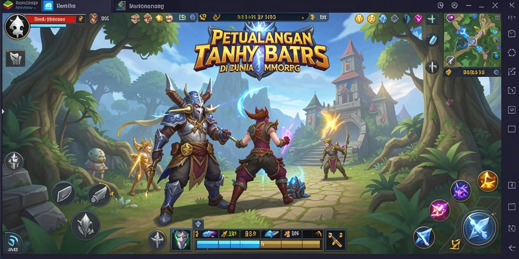 Screenshot D06 menampilkan aksi seru dalam pertempuran MMORPG.