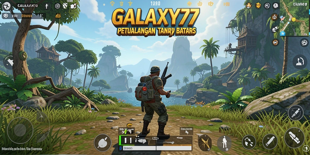 Tampilan gameplay menakjubkan di dunia terbuka GALAXY77.