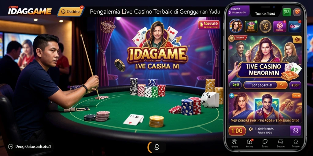 Tampilan gameplay Live Casino yang autentik dan menyenangkan.