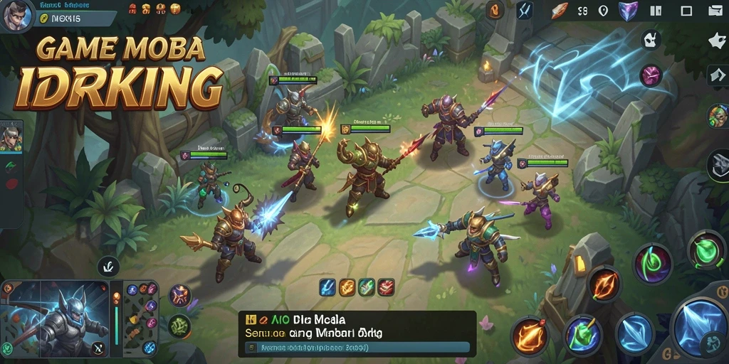 Tangkapan layar gameplay IDRKING yang seru di arena MOBA.