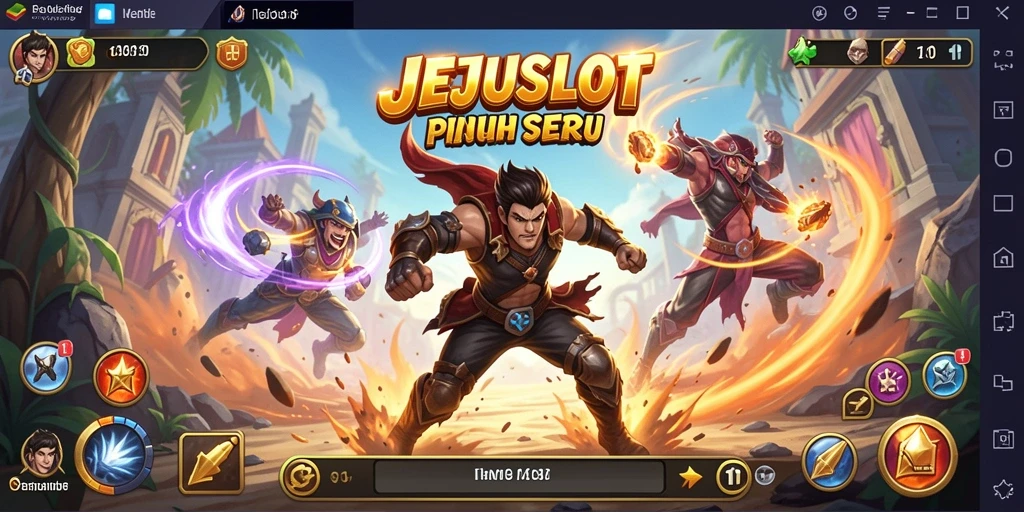 Tampilan grafik menakjubkan dari gameplay JEJUSLOT yang penuh aksi.