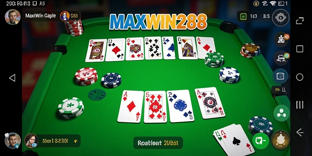 Tampilan screenshot MAXWIN288 yang menampilkan keseruan bermain Gaple.