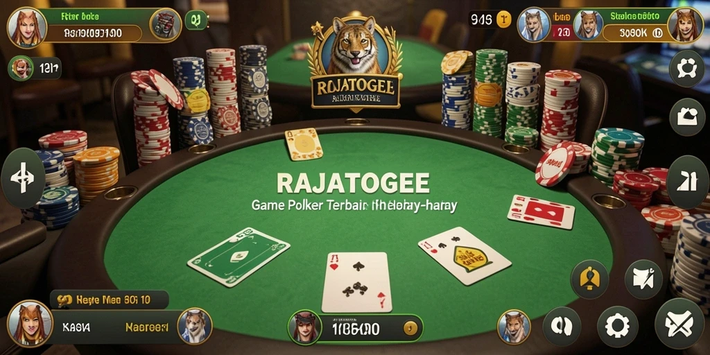 Tampilan gameplay poker yang menarik dari RAJATOGEL.
