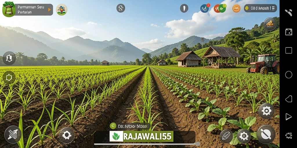 Tampilan gameplay seru dalam game pertanian RAJAWALI55.