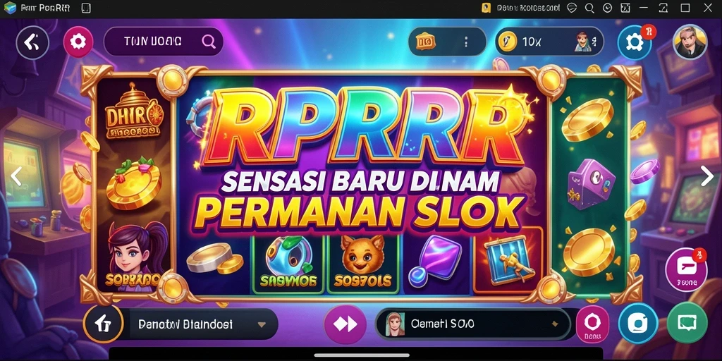 Tangkapan layar RPRR menunjukkan pengalaman bermain slot yang seru dan mendebarkan.
