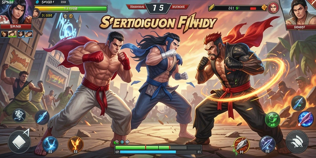 Screenshot SPN88 menampilkan karakter dalam pertarungan seru.