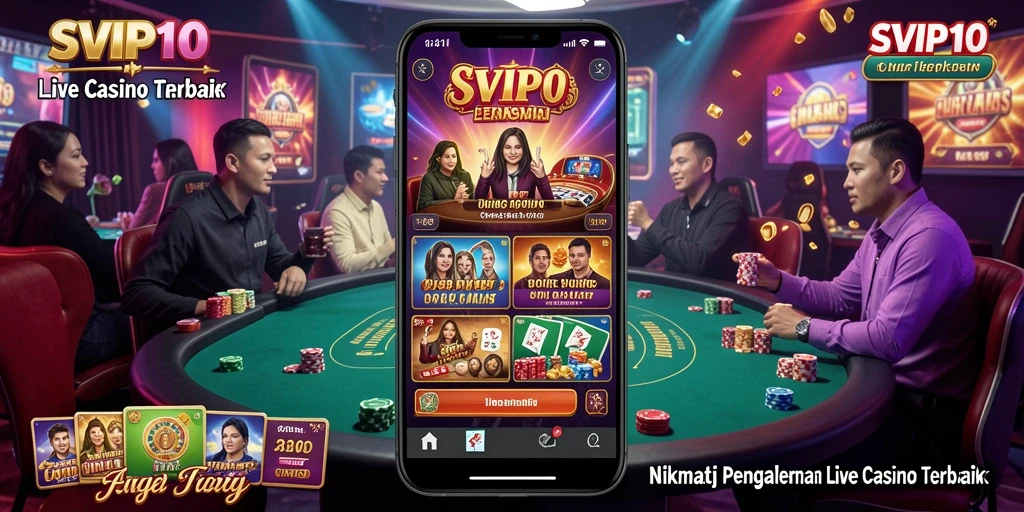 Gameplay Live Casino SVIP10 yang menegangkan dan interaktif.